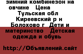 зимний комбинезон на овчине › Цена ­ 1 500 - Тульская обл., Киреевский р-н, Болохово г. Дети и материнство » Детская одежда и обувь   